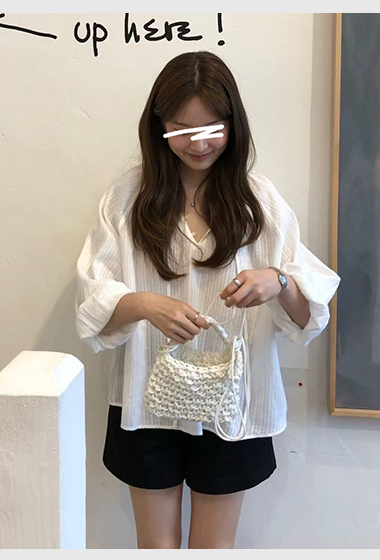 B122.顏值家細緻緹花罩衫
