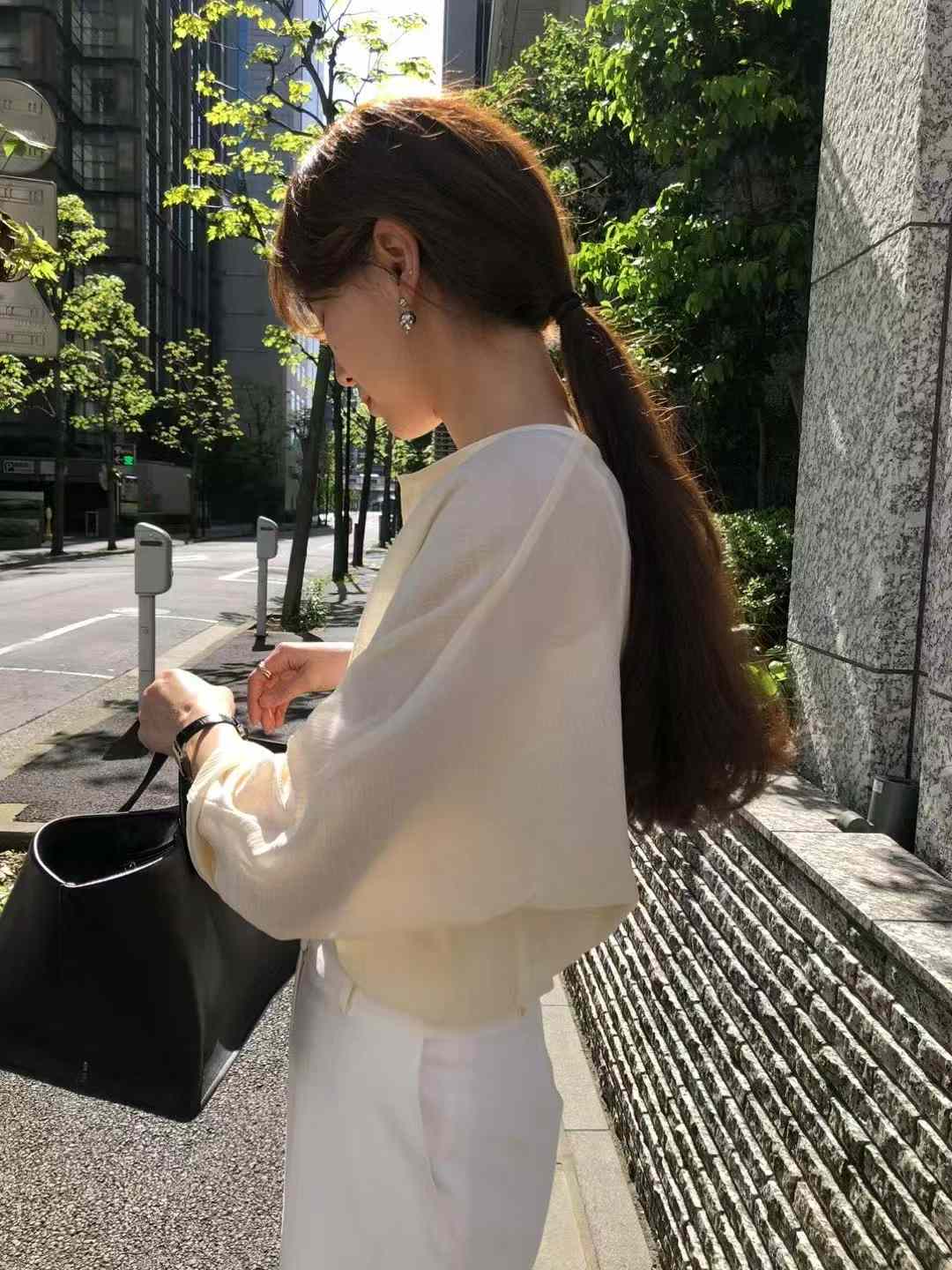 A110.顏值家壓皺輕薄罩衫