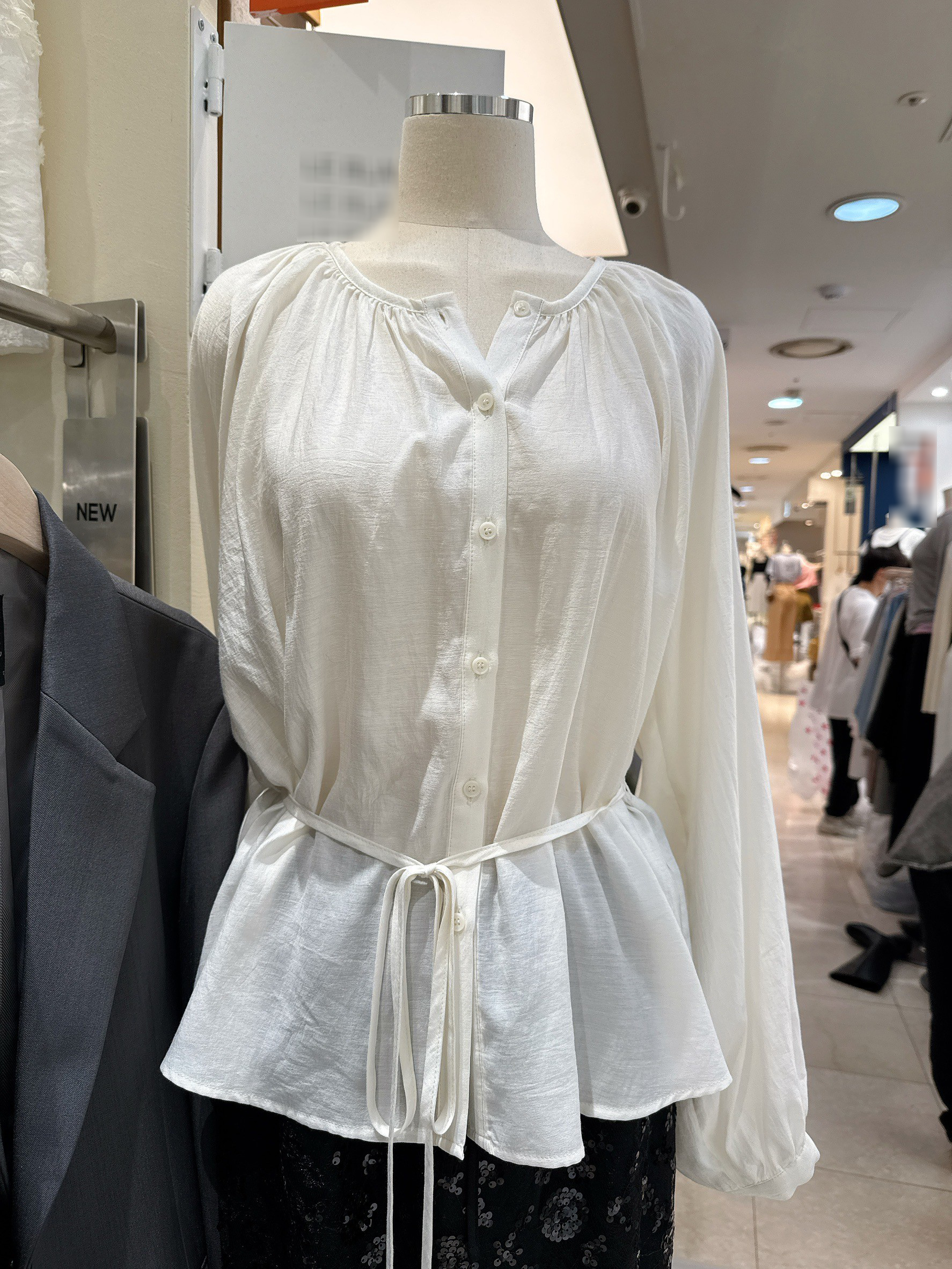 A136.輕甜兩穿綁腰造型上衣(附綁帶)