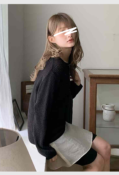 B18.溫柔女孩圓領針織衫