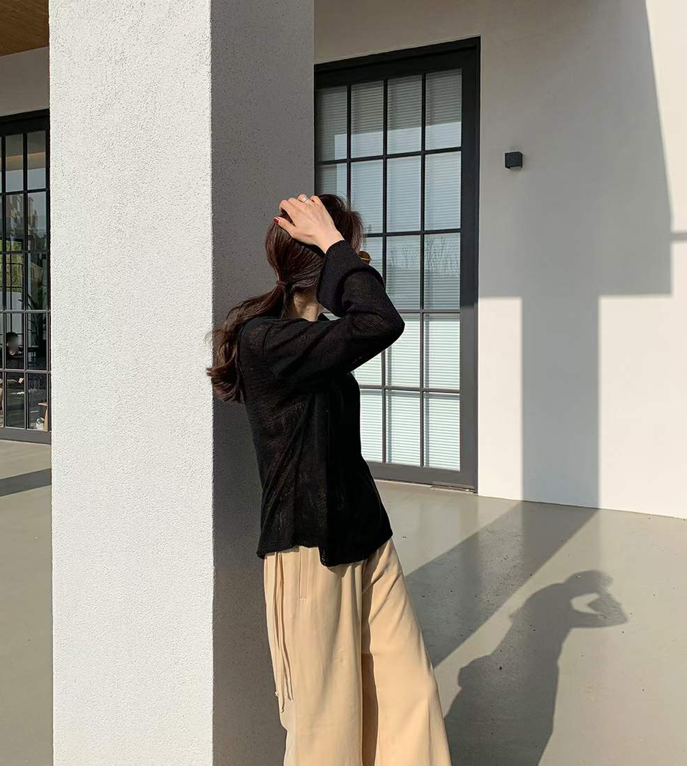 優雅女孩百搭針織衫