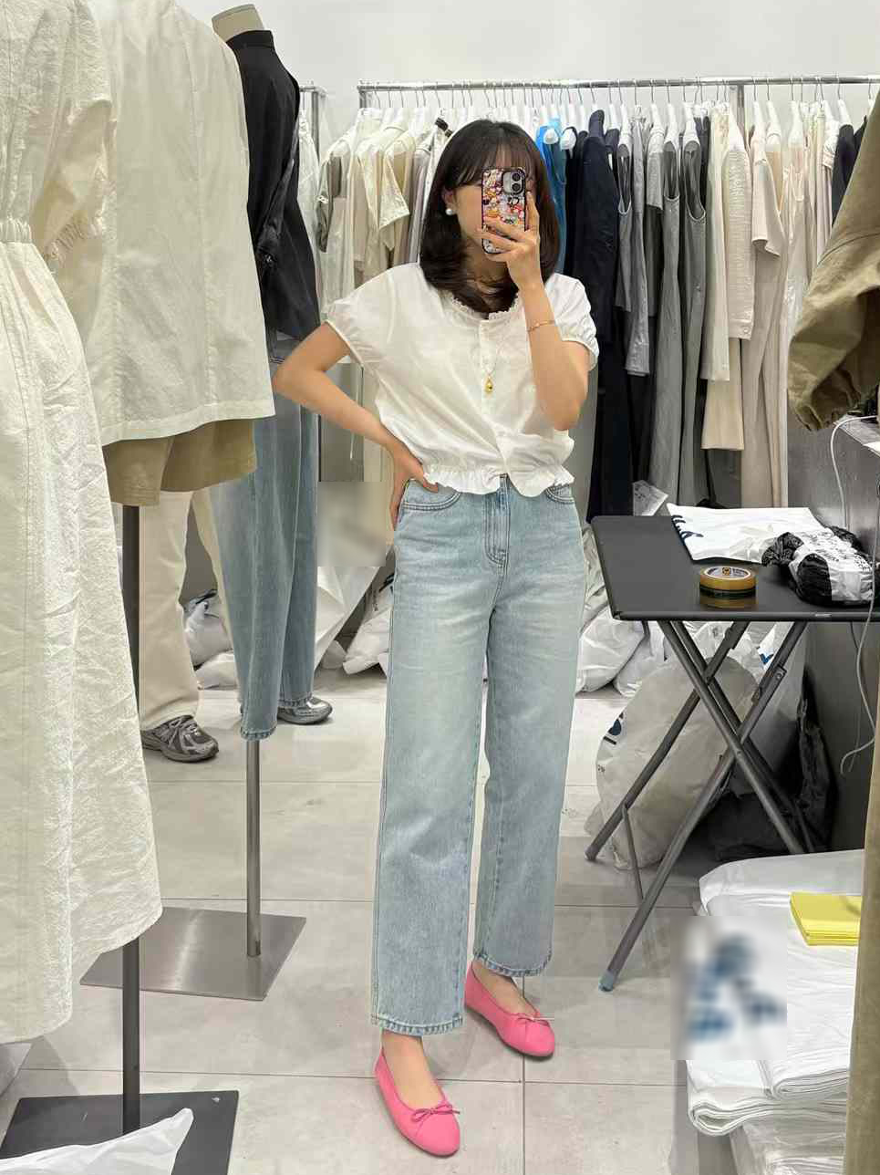 A83.質感家公主蓬袖荷葉上衣