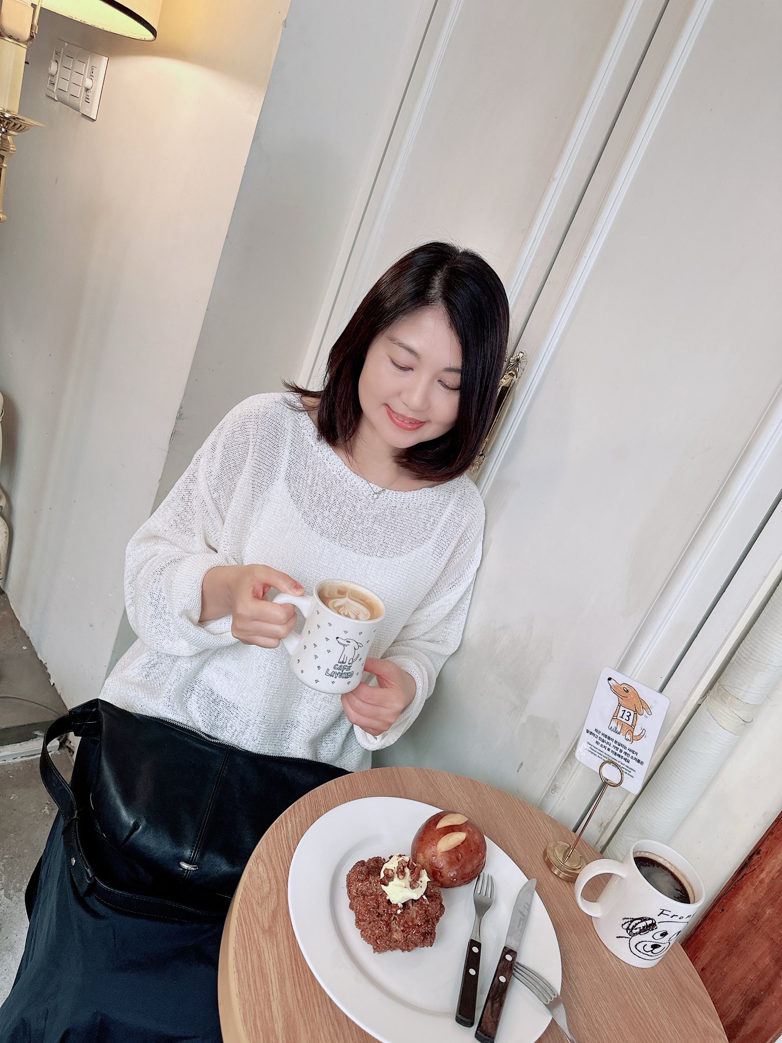 A66.顏值家慵懶扁領寬鬆針織