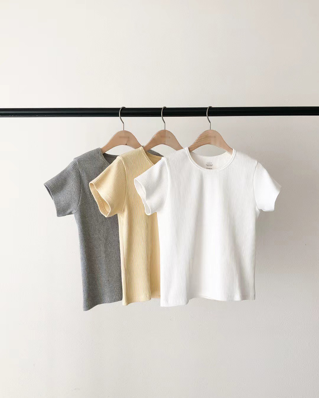 A107.顏值家細緻羅紋百搭TEE