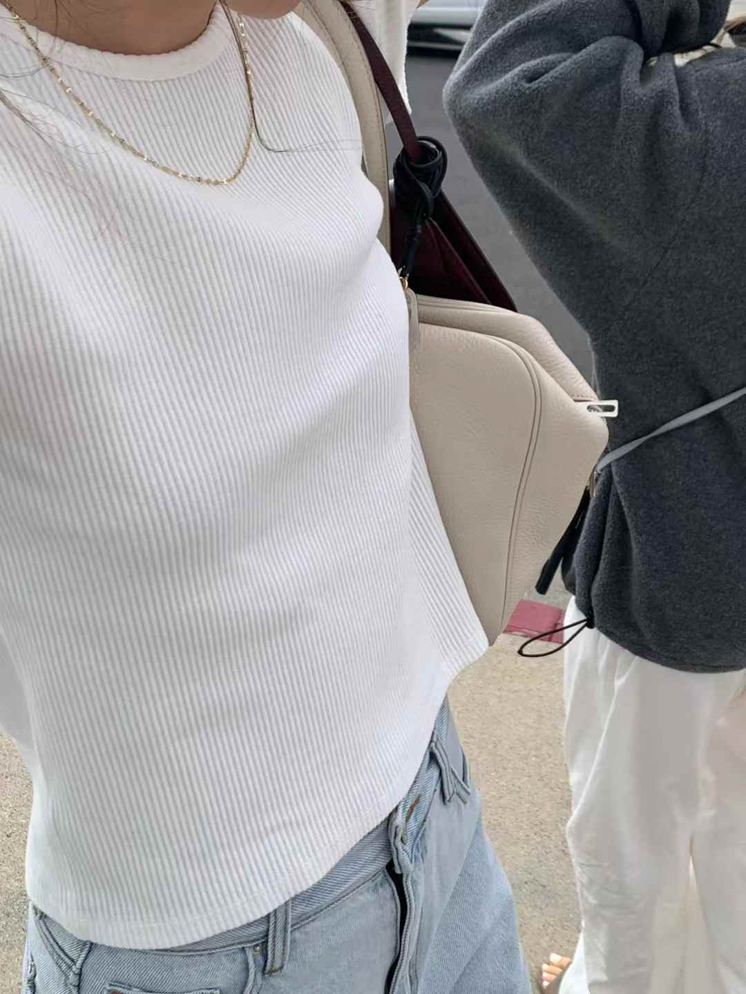 A107.顏值家細緻羅紋百搭TEE