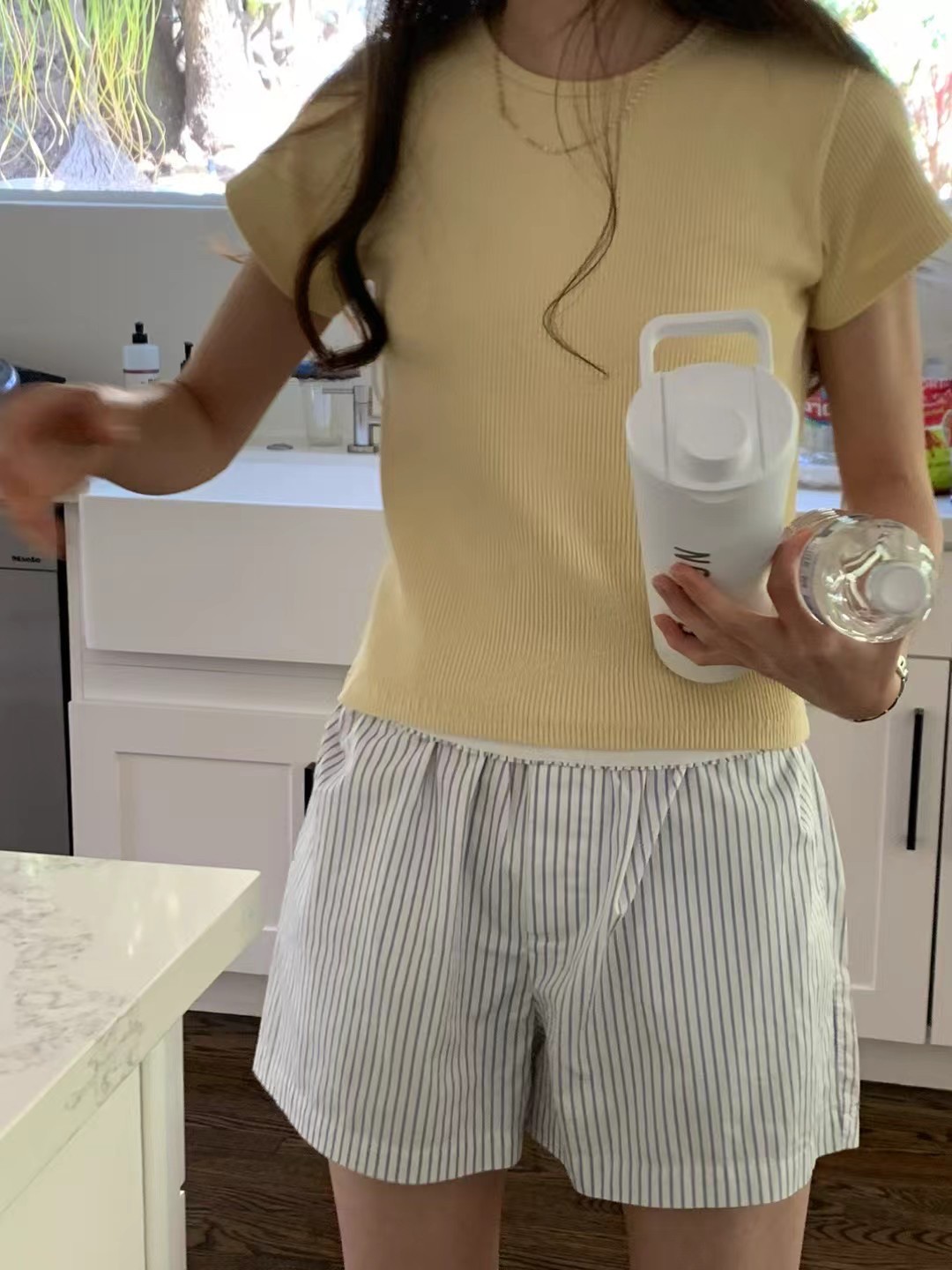 A107.顏值家細緻羅紋百搭TEE