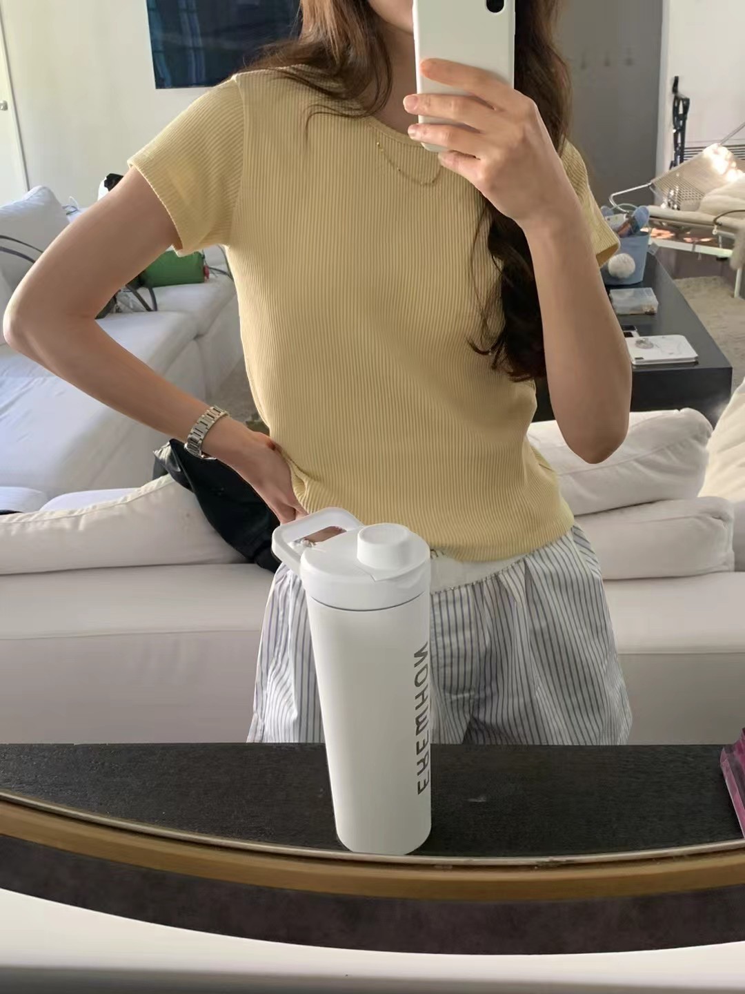 A107.顏值家細緻羅紋百搭TEE