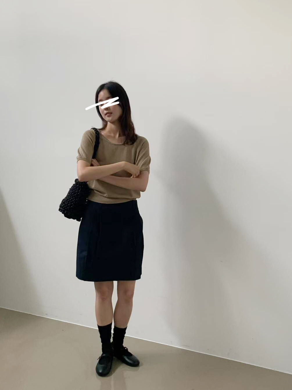 A09.質感家甜夏拉克蘭針織上衣