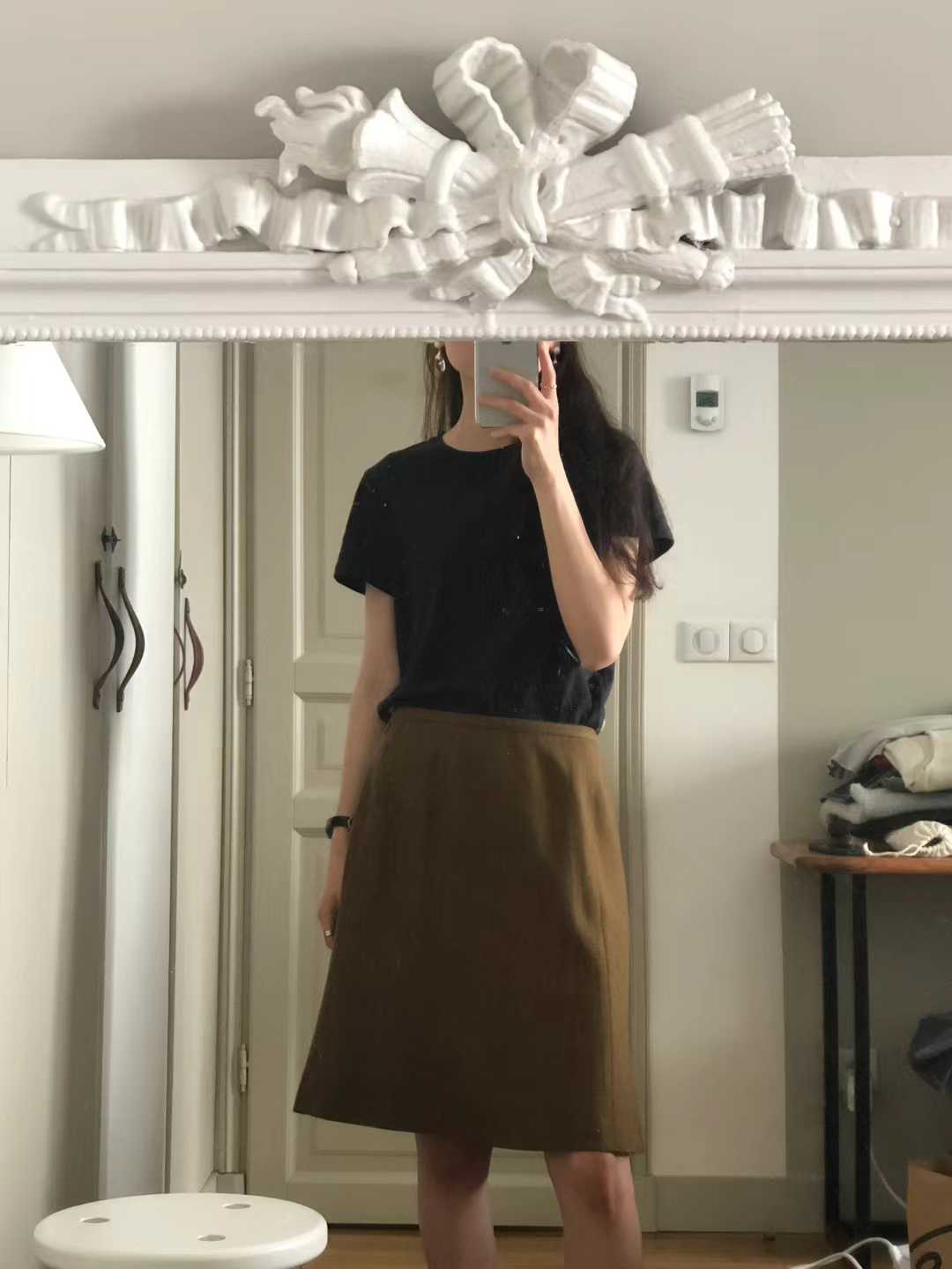 A17.顏值家莫代爾混紡圓領短TEE