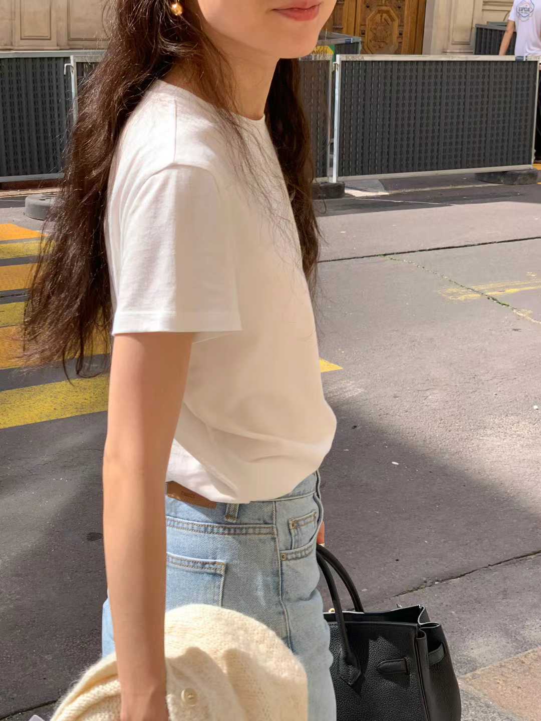 A17.顏值家莫代爾混紡圓領短TEE