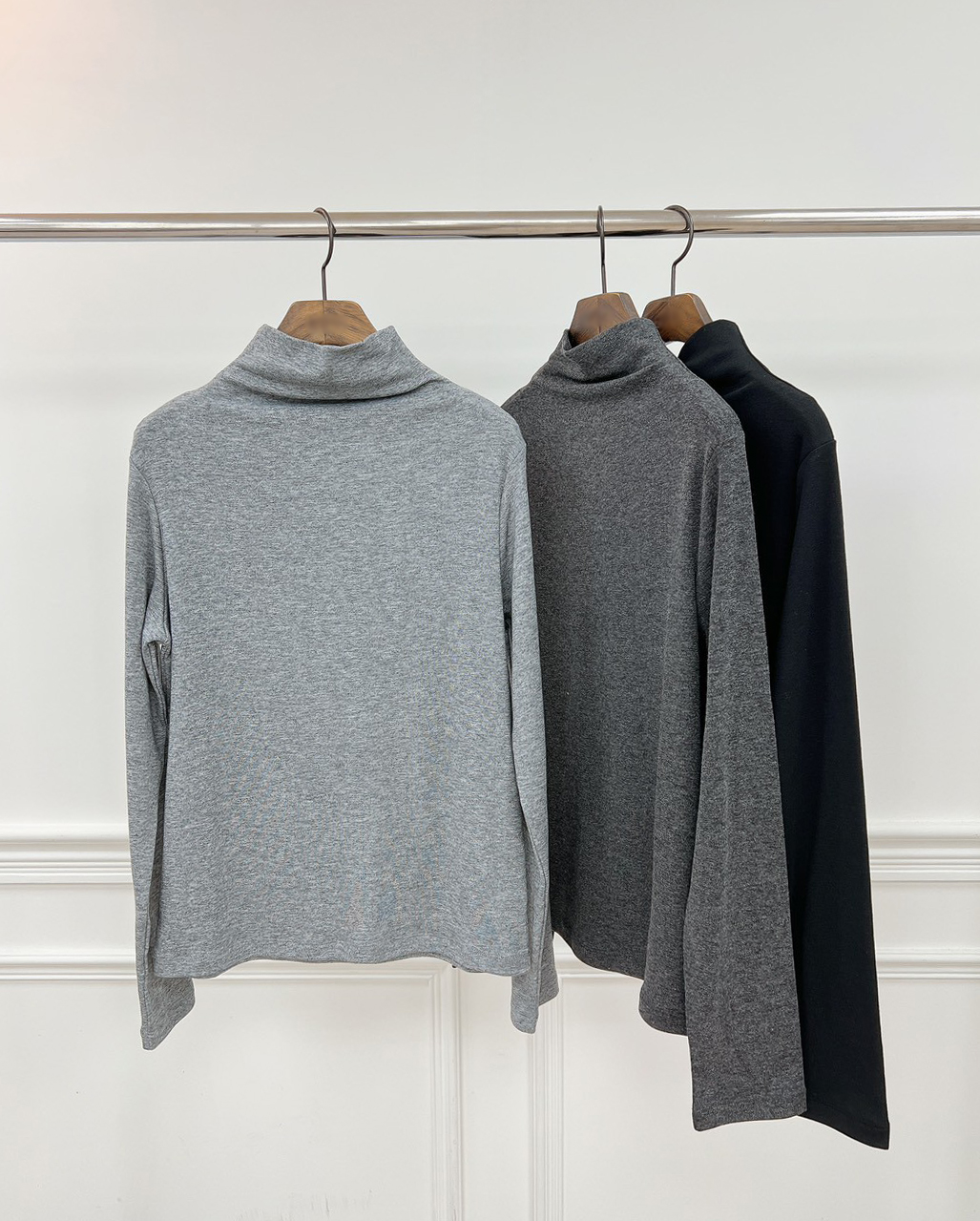 高級灰色系半高領上衣
