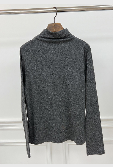 B03.高級灰色系半高領上衣