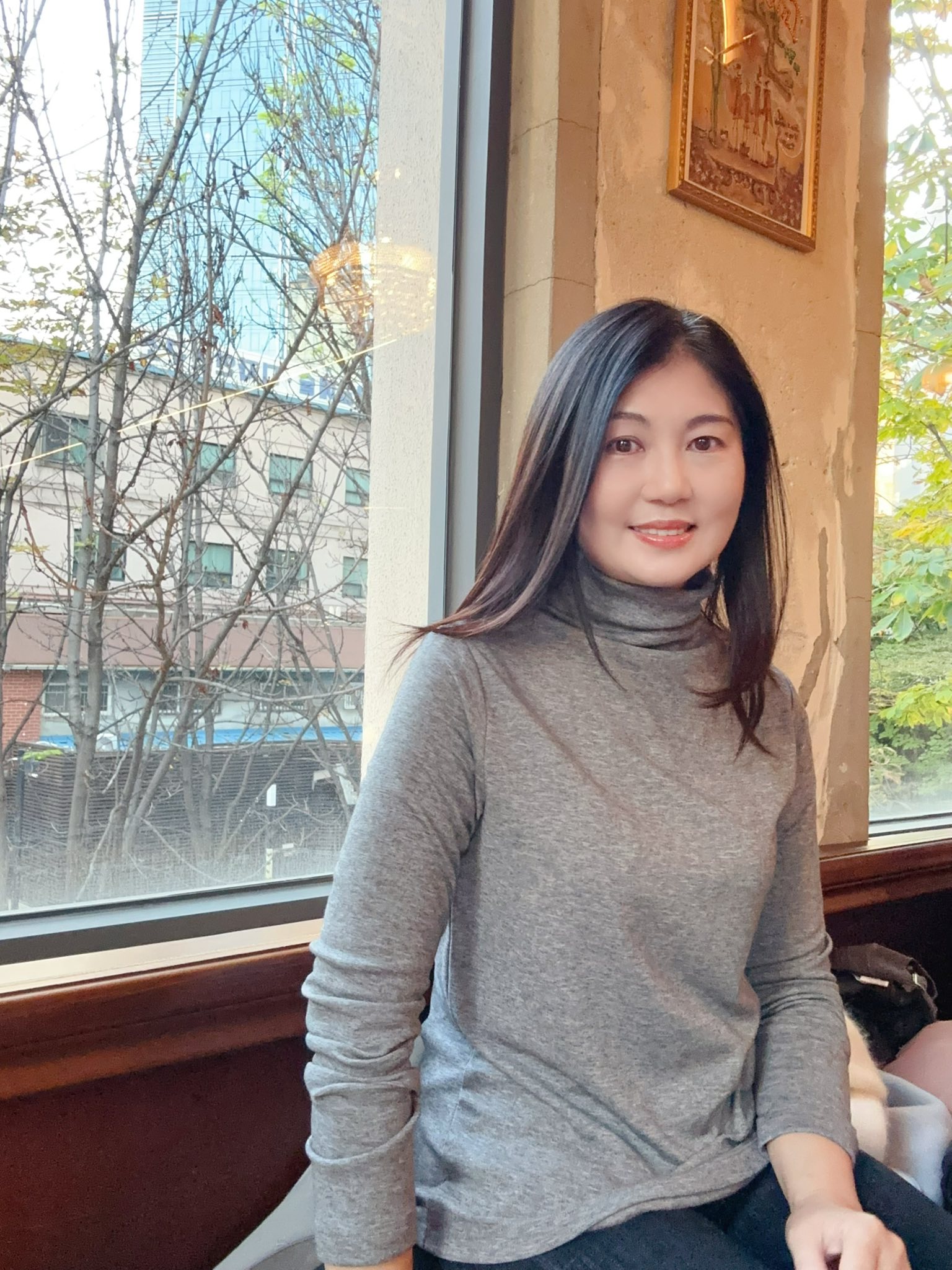 高級灰色系半高領上衣