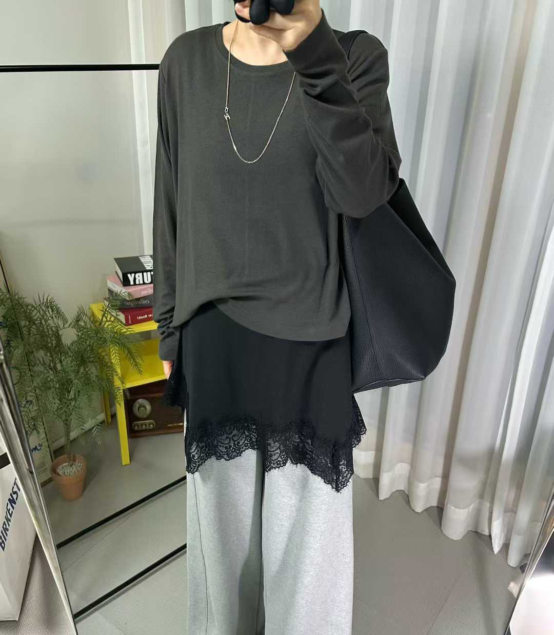 C10.素雅天絲羊毛打底上衣