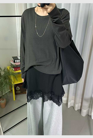 C10.素雅天絲羊毛打底上衣