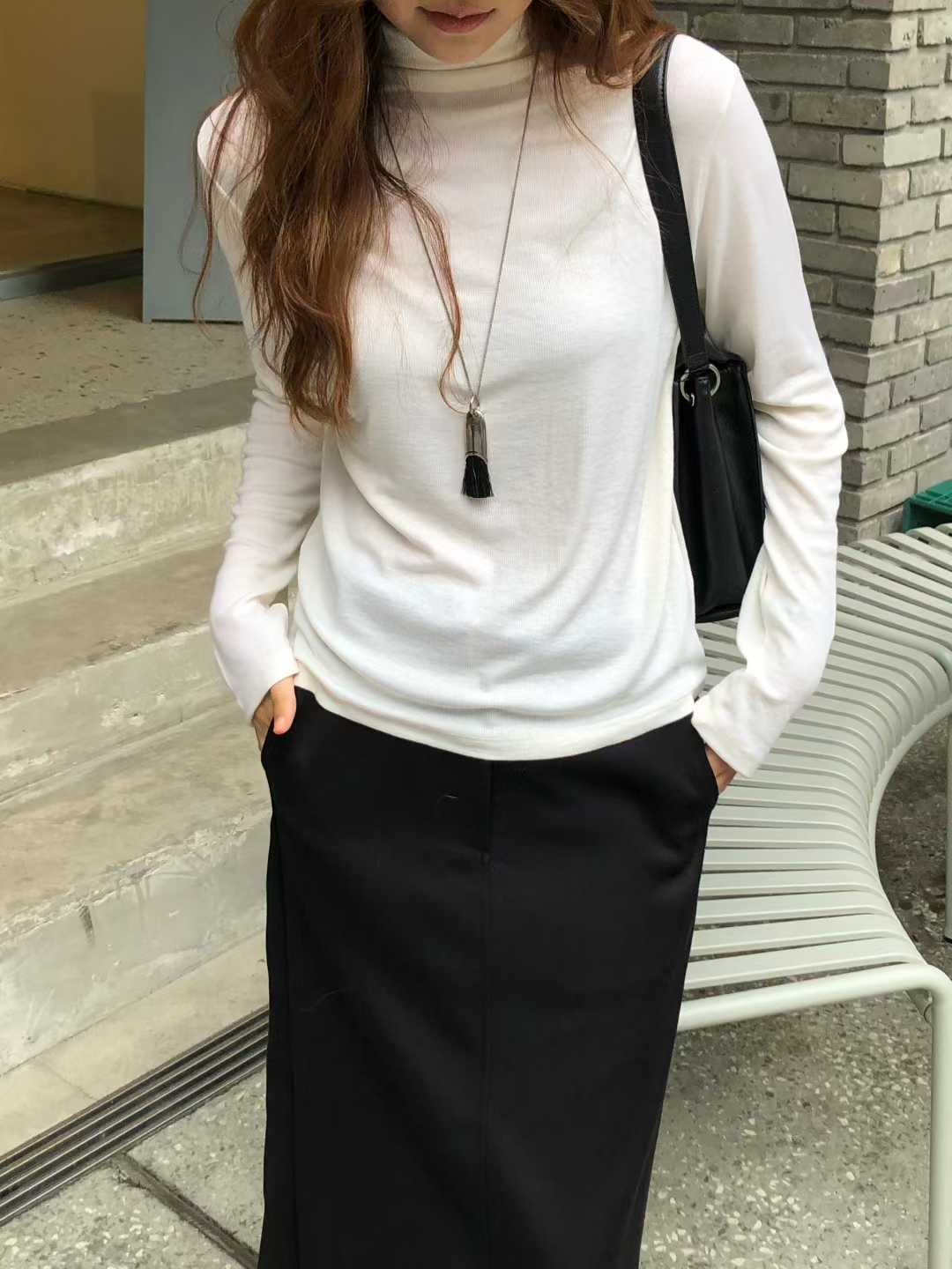 B59.大V家羊毛混紡高領打底衣