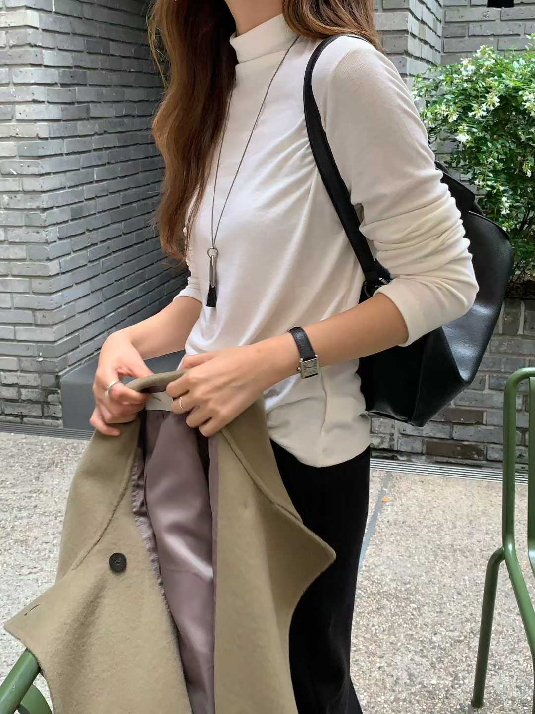 B59.大V家羊毛混紡高領打底衣