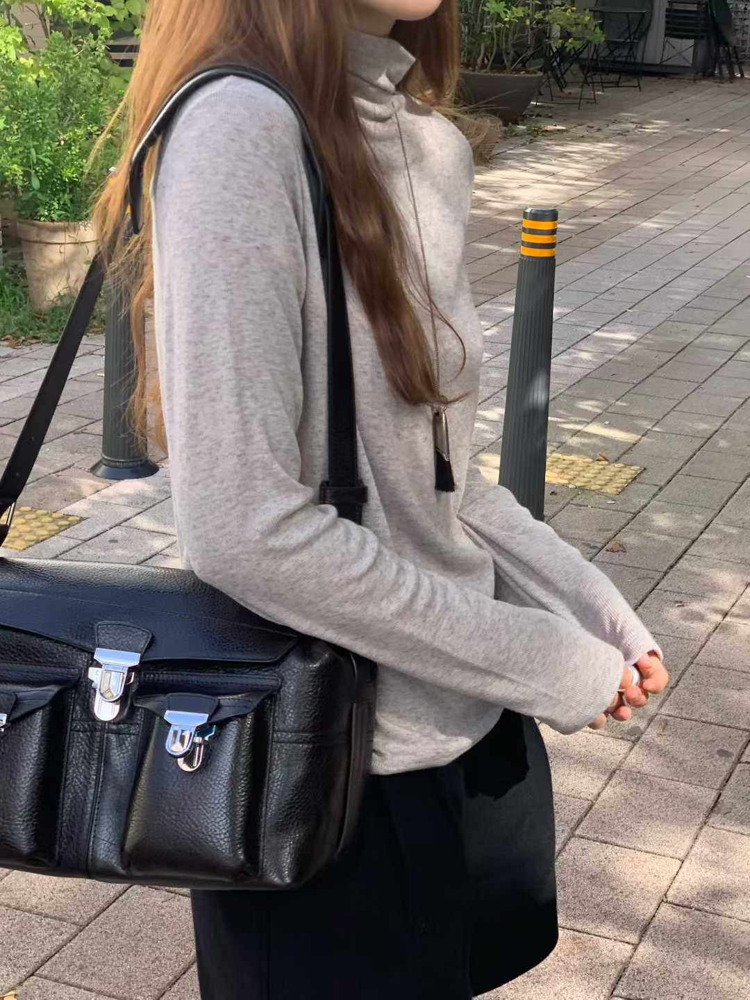 B59.大V家羊毛混紡高領打底衣