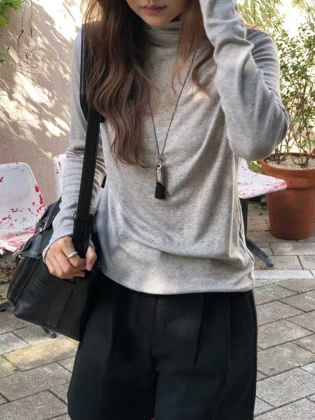 B59.大V家羊毛混紡高領打底衣