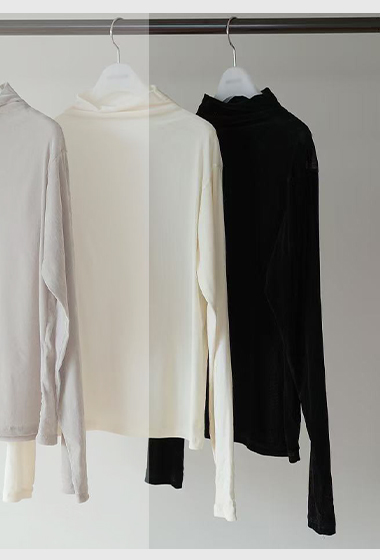 B42.瘦瘦歐膩不刺膚高領上衣