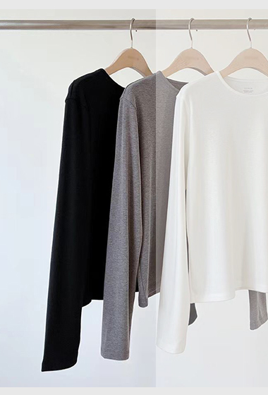 A14.顏值家修飾彈性長袖上衣