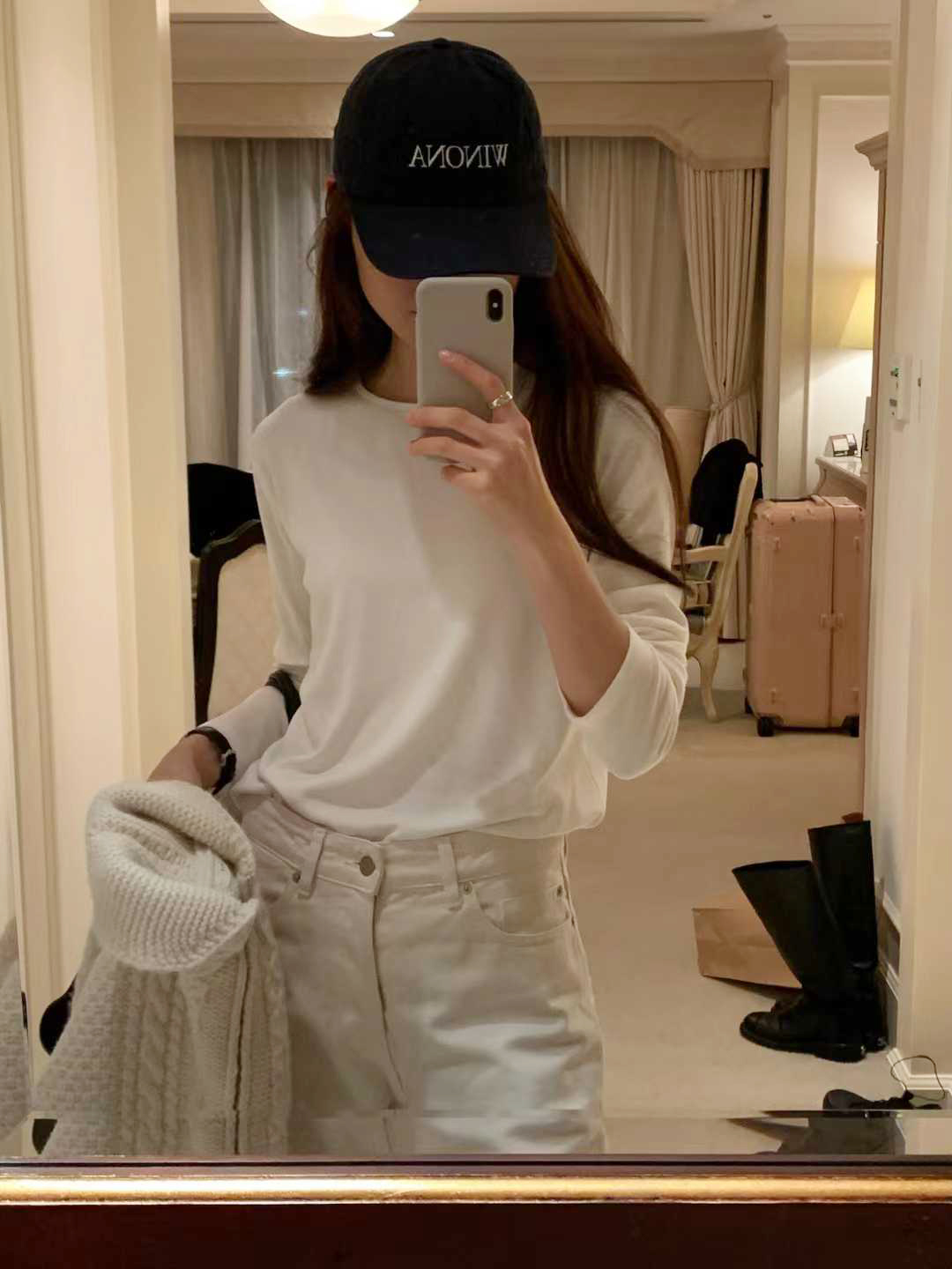 A14.顏值家修飾彈性長袖上衣