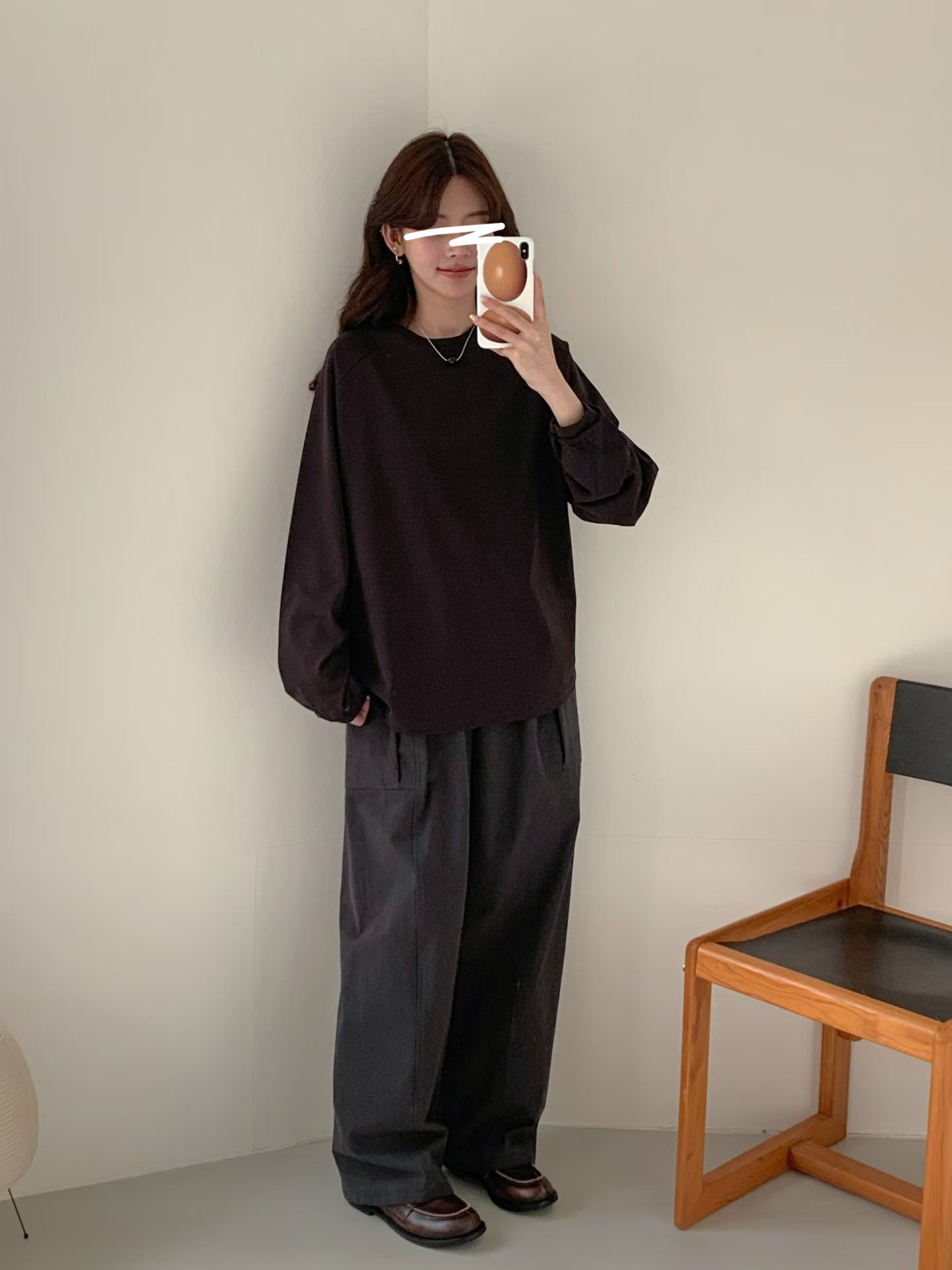 B06.冬日好搭拉克蘭素面長袖TEE