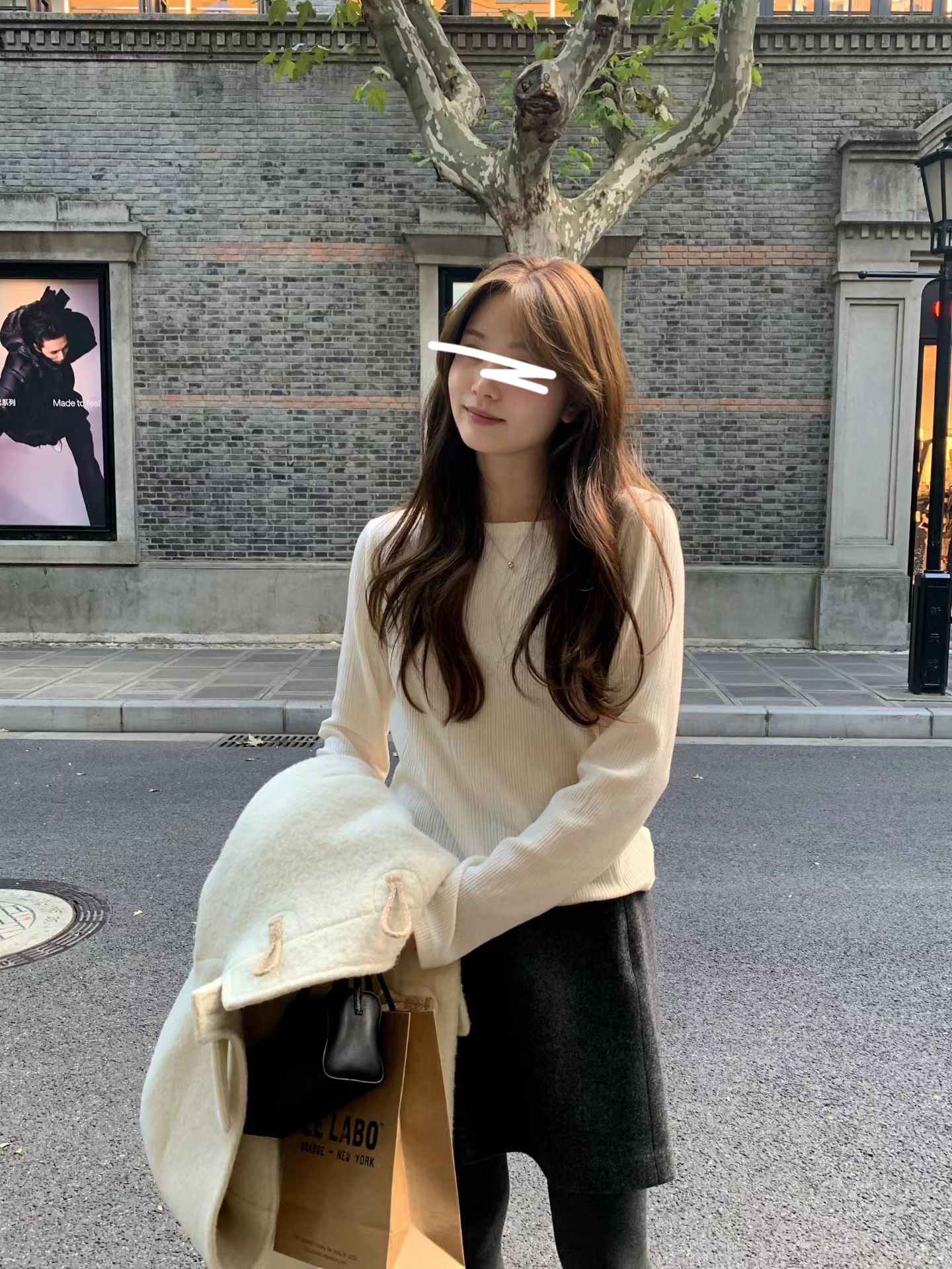 B30.顏值家女孩細坑條上衣