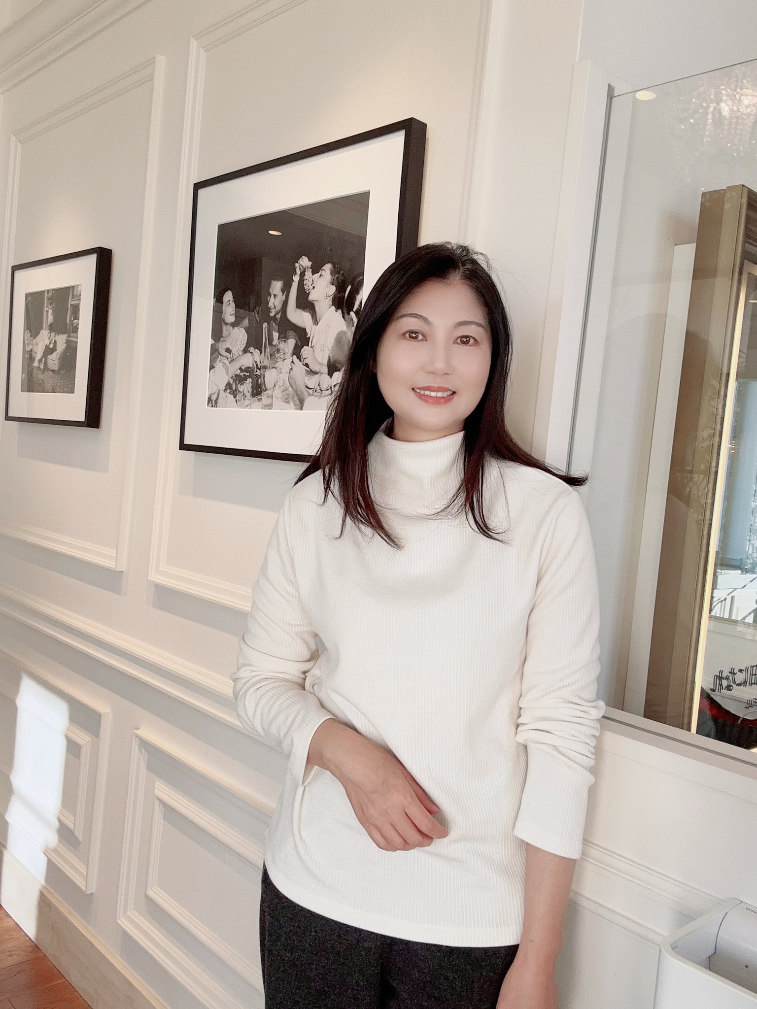 A113.冬日巧克力直坑條煙囪領上衣