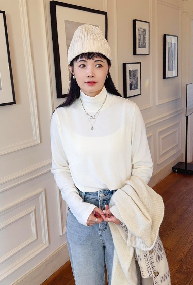 B27.入冬舒適溫柔羊毛高領上衣