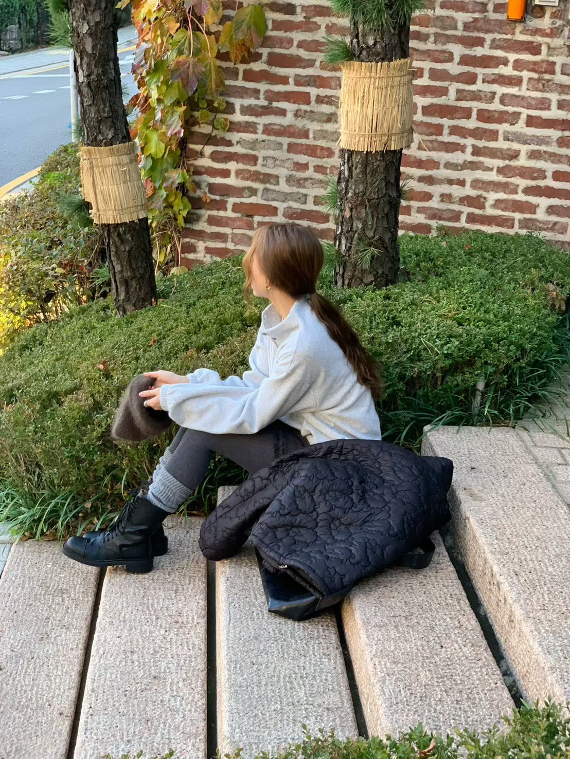 A65.排釦加厚絨面休閒上衣