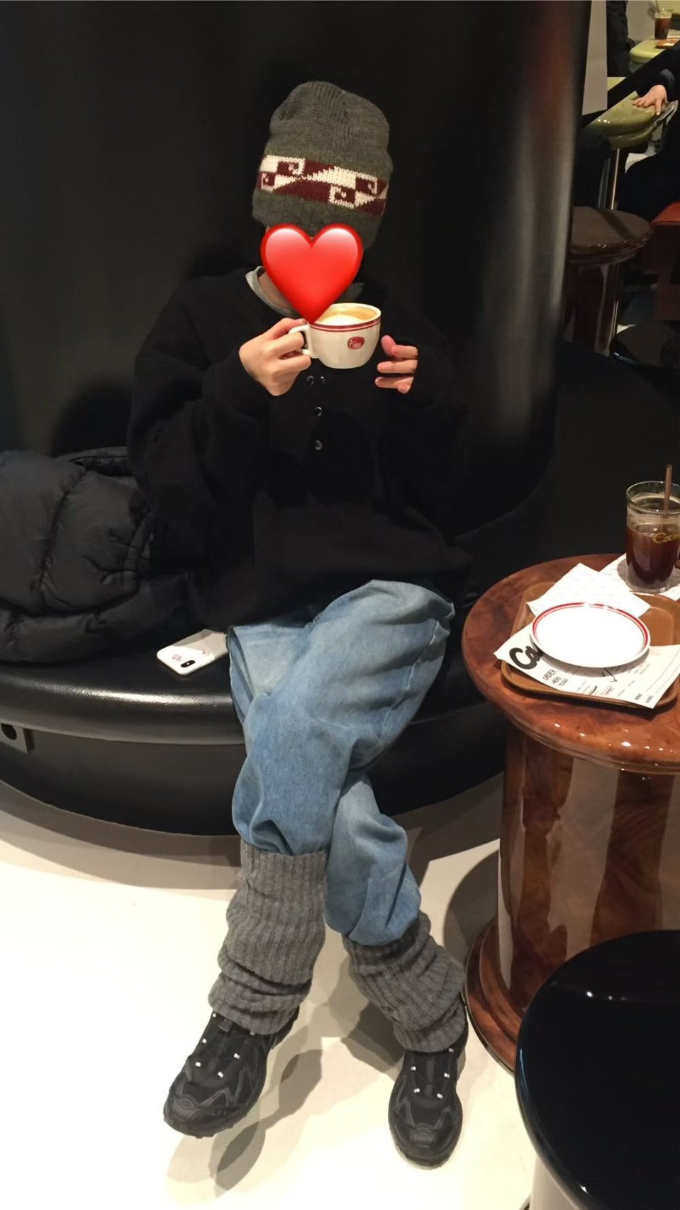 B17.特色半門襟壓釦羅紋上衣