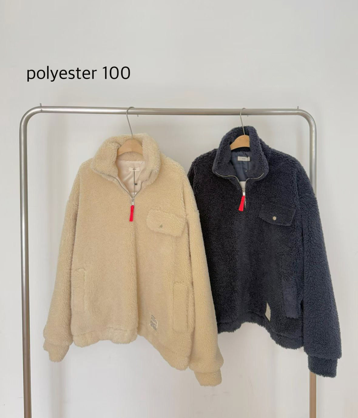 B14.暖暖玩偶毛茸茸立領上衣