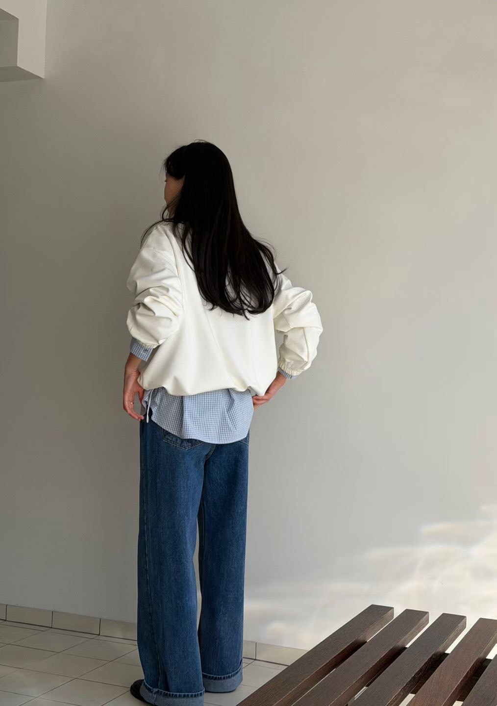 B27.瘦瘦歐膩可立領拉鍊大口袋上衣