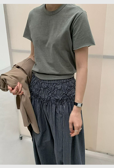 JP家灰階不收邊短袖TEE