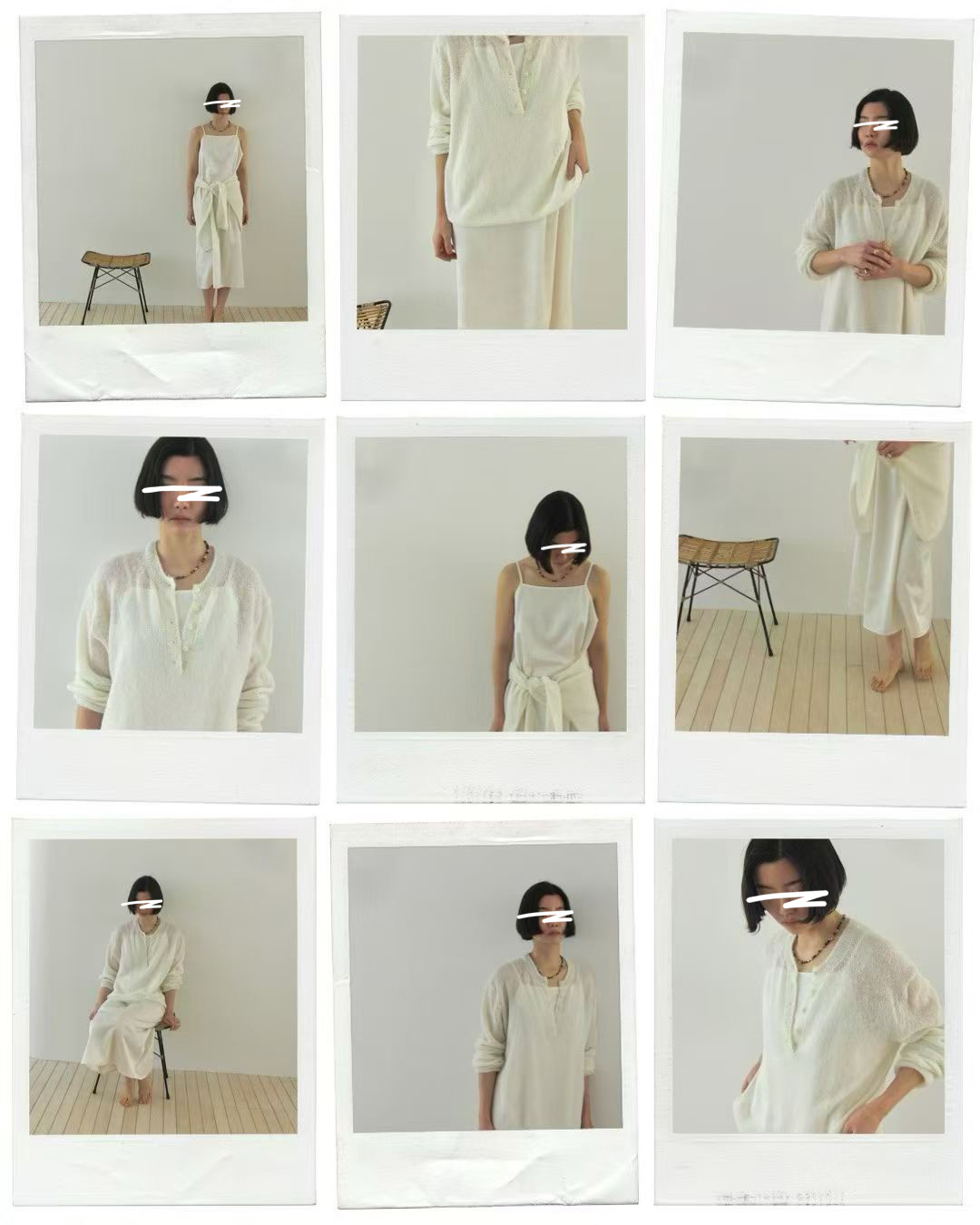 A43.JP家溫柔小排扣針織衫