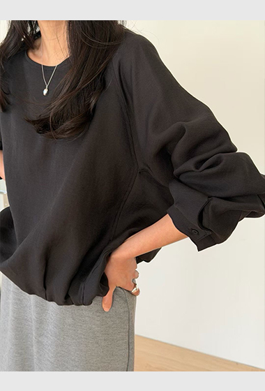 A70.瘦瘦歐膩可愛下抽繩上衣