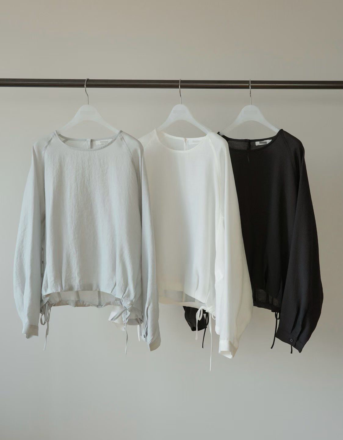 A70.瘦瘦歐膩可愛下抽繩上衣