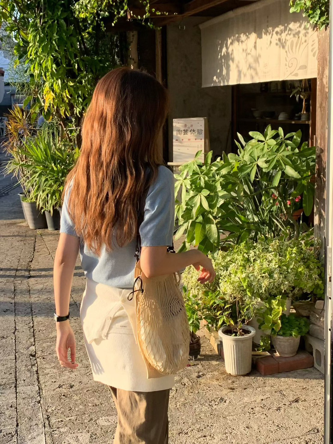 A06.大V家清爽無縫短袖針織上衣