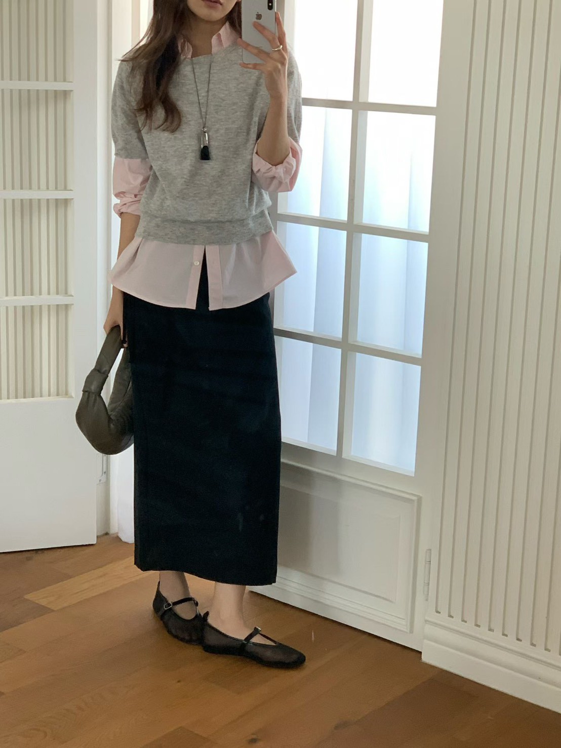 A06.大V家清爽無縫短袖針織上衣