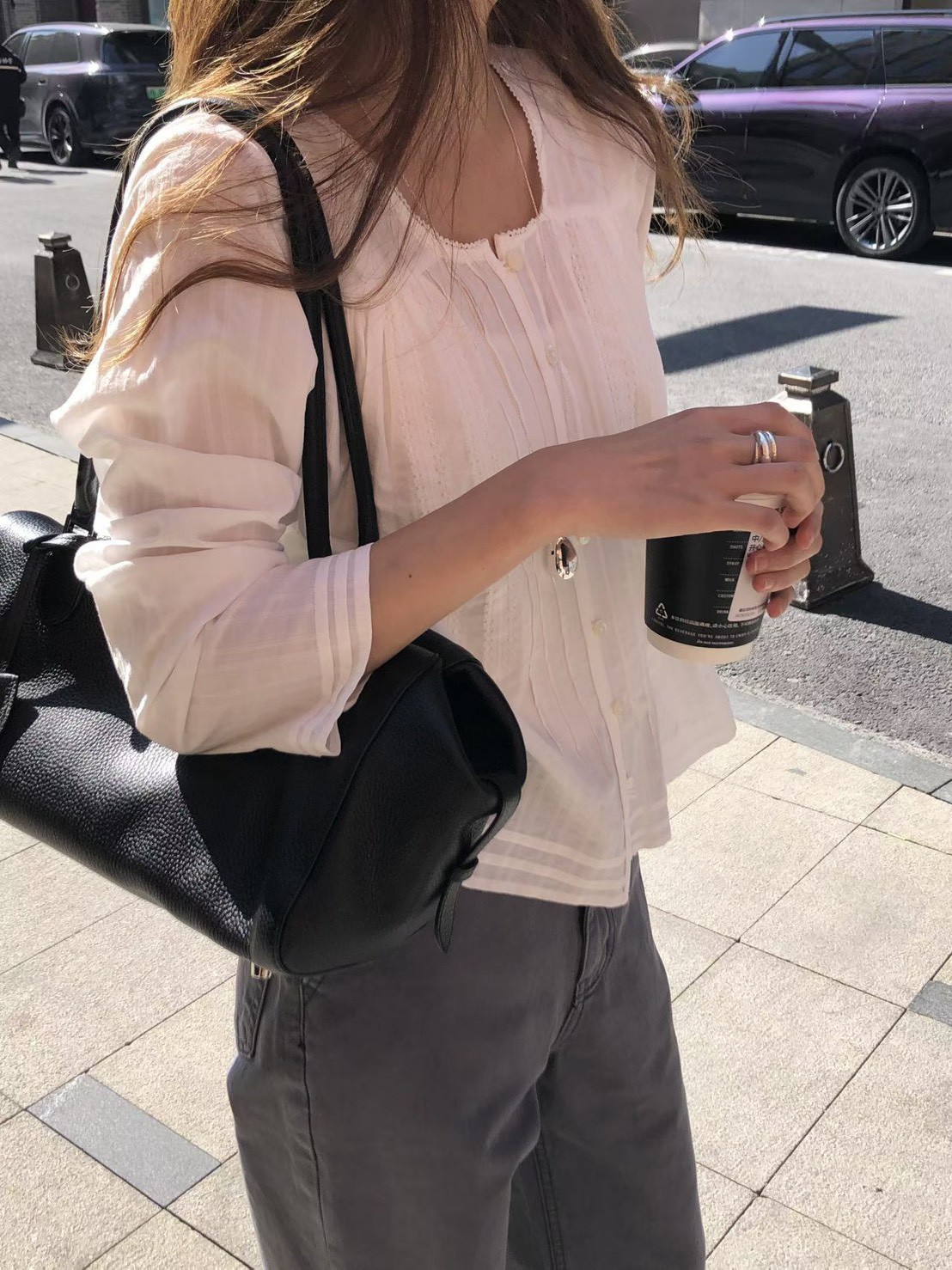 A05.大V家甜美緹花上衣