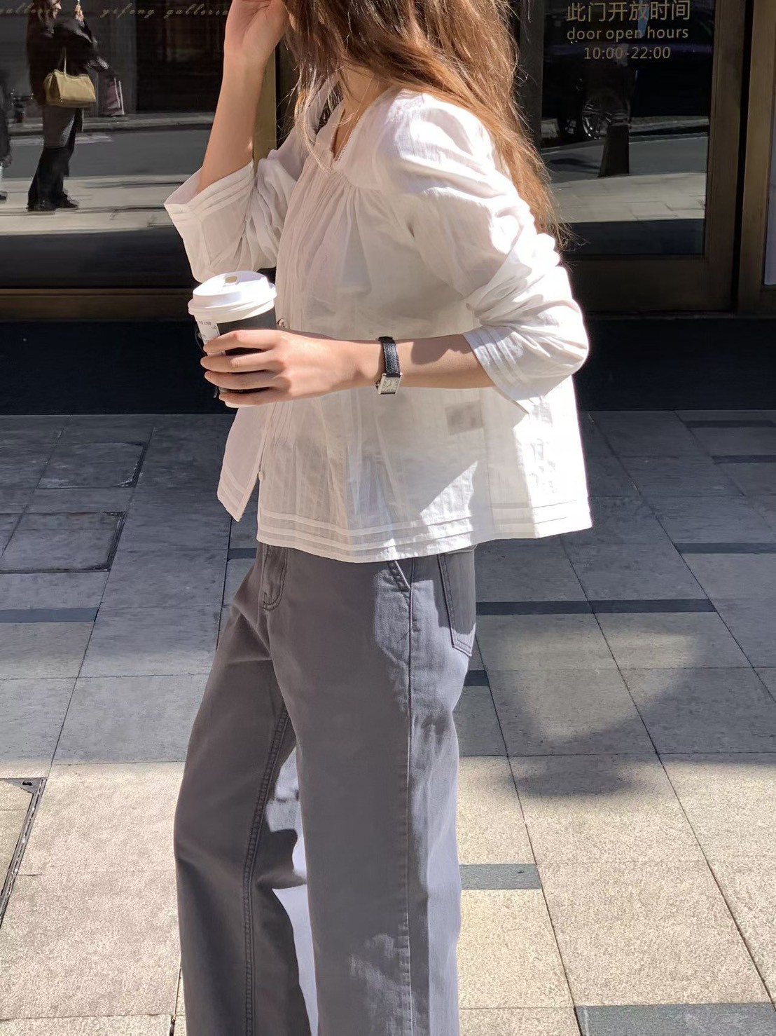 A05.大V家甜美緹花上衣