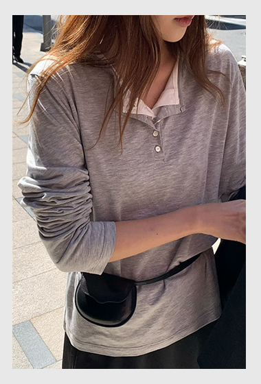 A03.大V家半門襟小排釦上衣