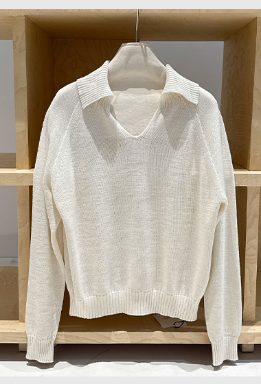 B107.氣質特色翻領針織衫