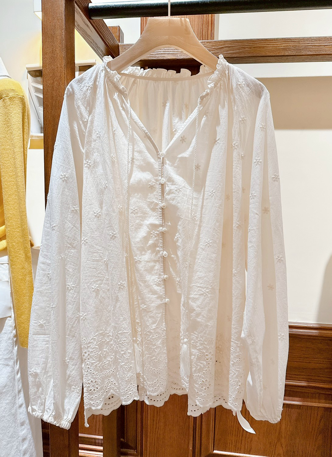 A74.夏日波西米亞緹花罩衫