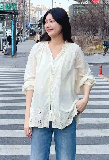 A74.夏日波西米亞緹花罩衫