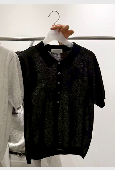 A28.質感家輕薄POLO針織衫