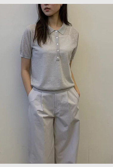 A28.質感家輕薄POLO針織衫