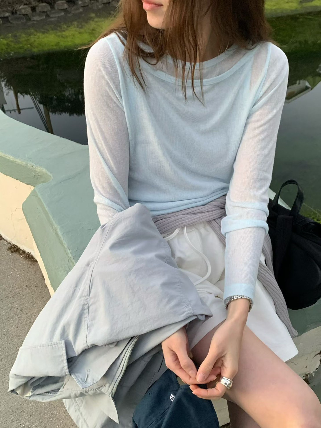 A62.柔軟糖果兩件式上衣