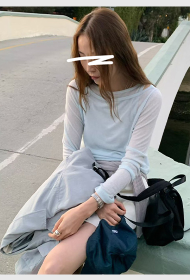 A62.柔軟糖果兩件式上衣